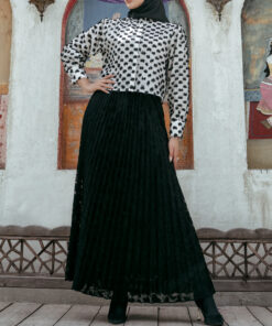 دامن پلیسه مشکی