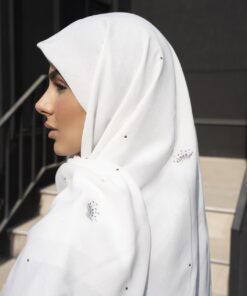 روسری نخی جواهر دوزی